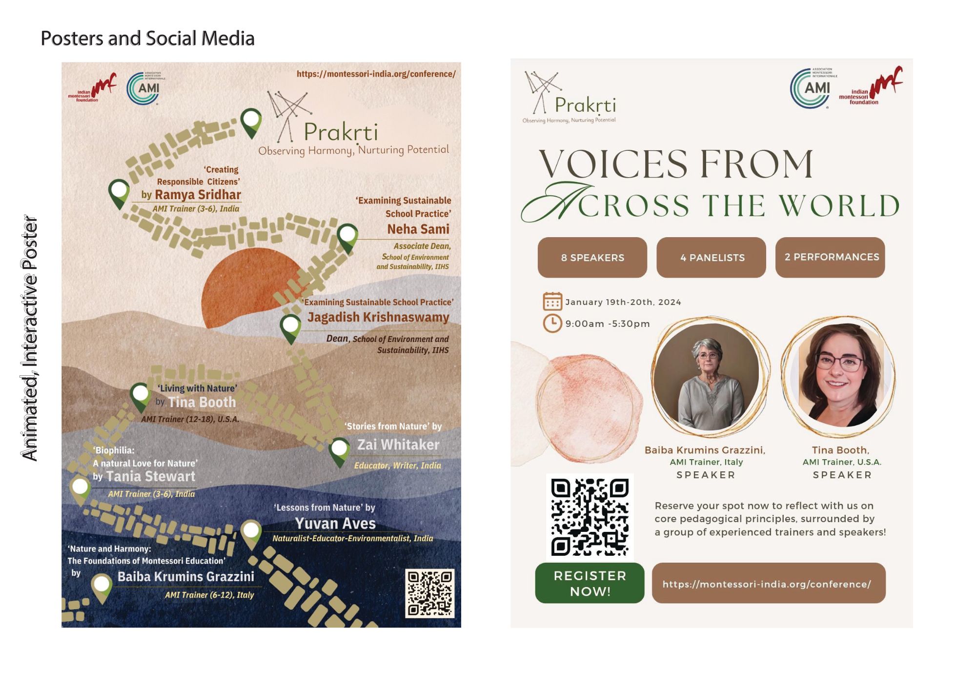 Animated interactive poster & Voices poster
