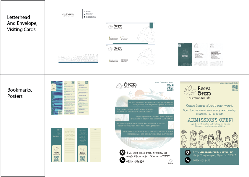 Letterhead, envelope and visiting cards