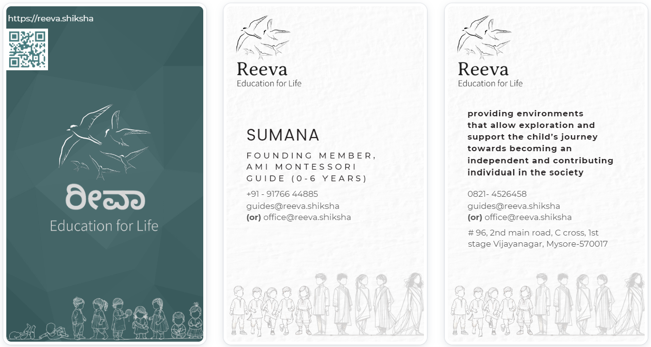 Reeva business card