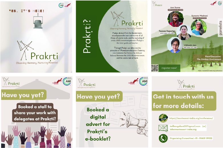 Prakrti social poster set