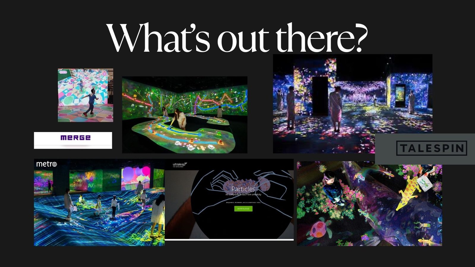 Competitive landscape of immersive AR experiences