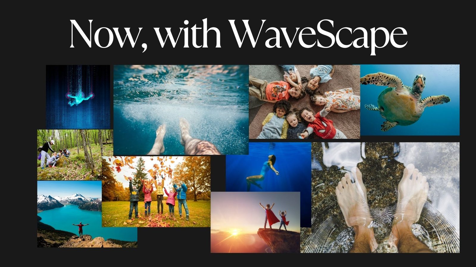 Now-with-WaveScape collage of natural and sensory imagery